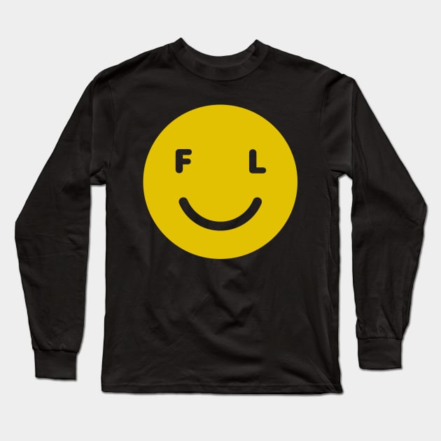 Florida State Smiley Face Long Sleeve T-Shirt by goodwordsco